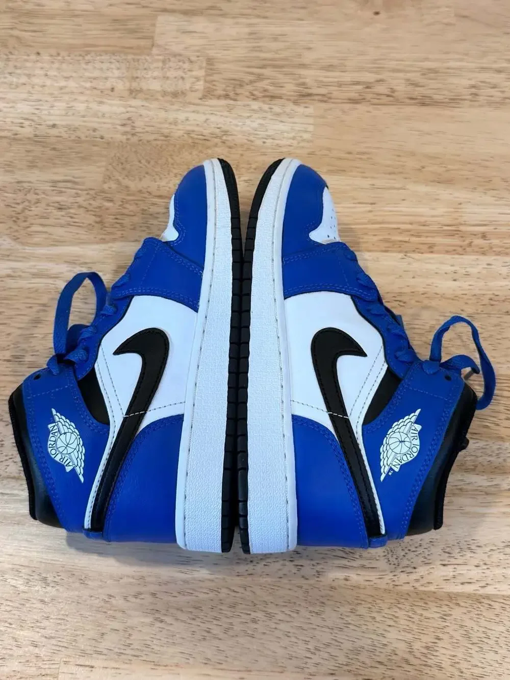 Jordan 1 Mid 'Game Royal' Shoes Kids Size 3.5Y